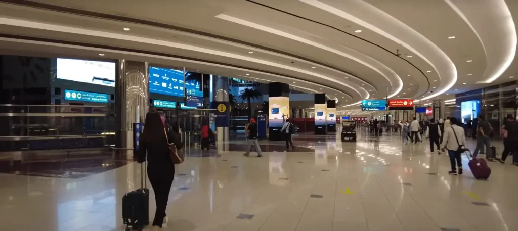 dubai airport terminal 3 arrival
