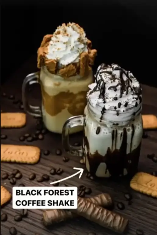 black forest coffee shake