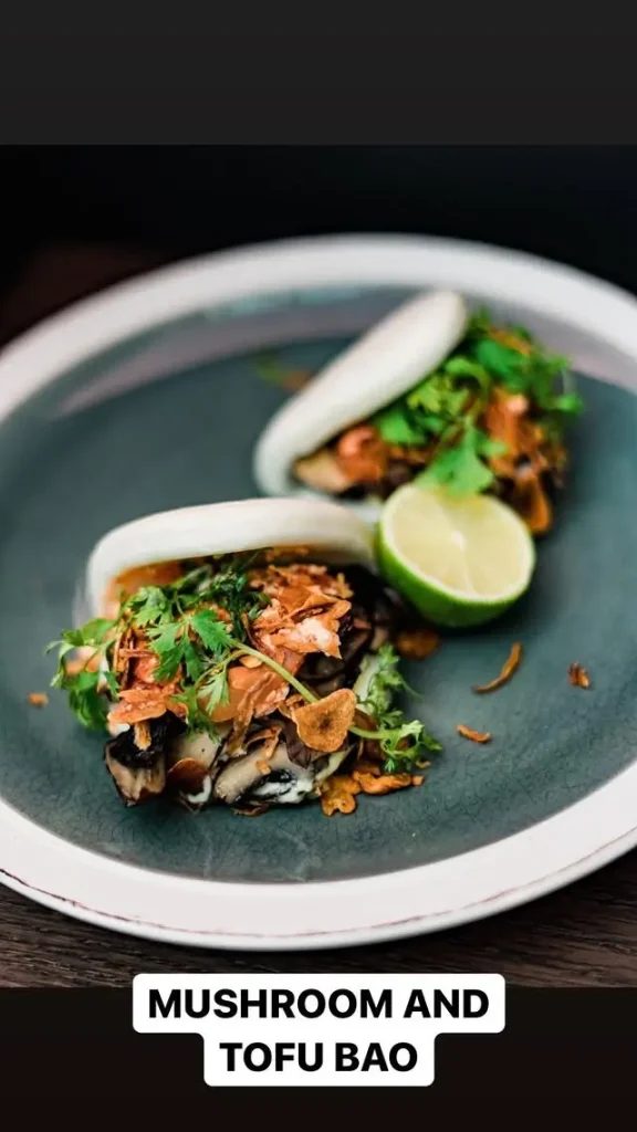 mushroom and tofu bao
